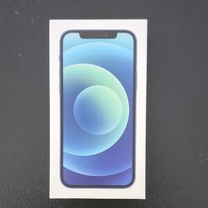 Empty Apple iPhone 12 Blue Box